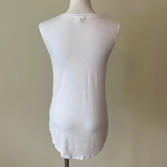 ENGAGED AF White Sleeveless Tank Top Size XS - Picture 3 of 5